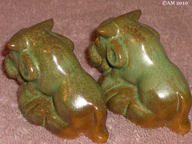 Bull shakers glazed prairie green